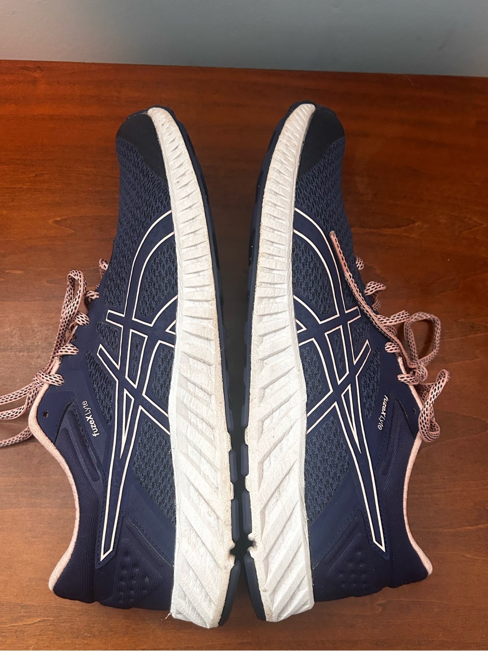 ASICS fuze x lyte gel ortholite and Blush and Navy Athletic Running Shoes size - Picture 3 of 15